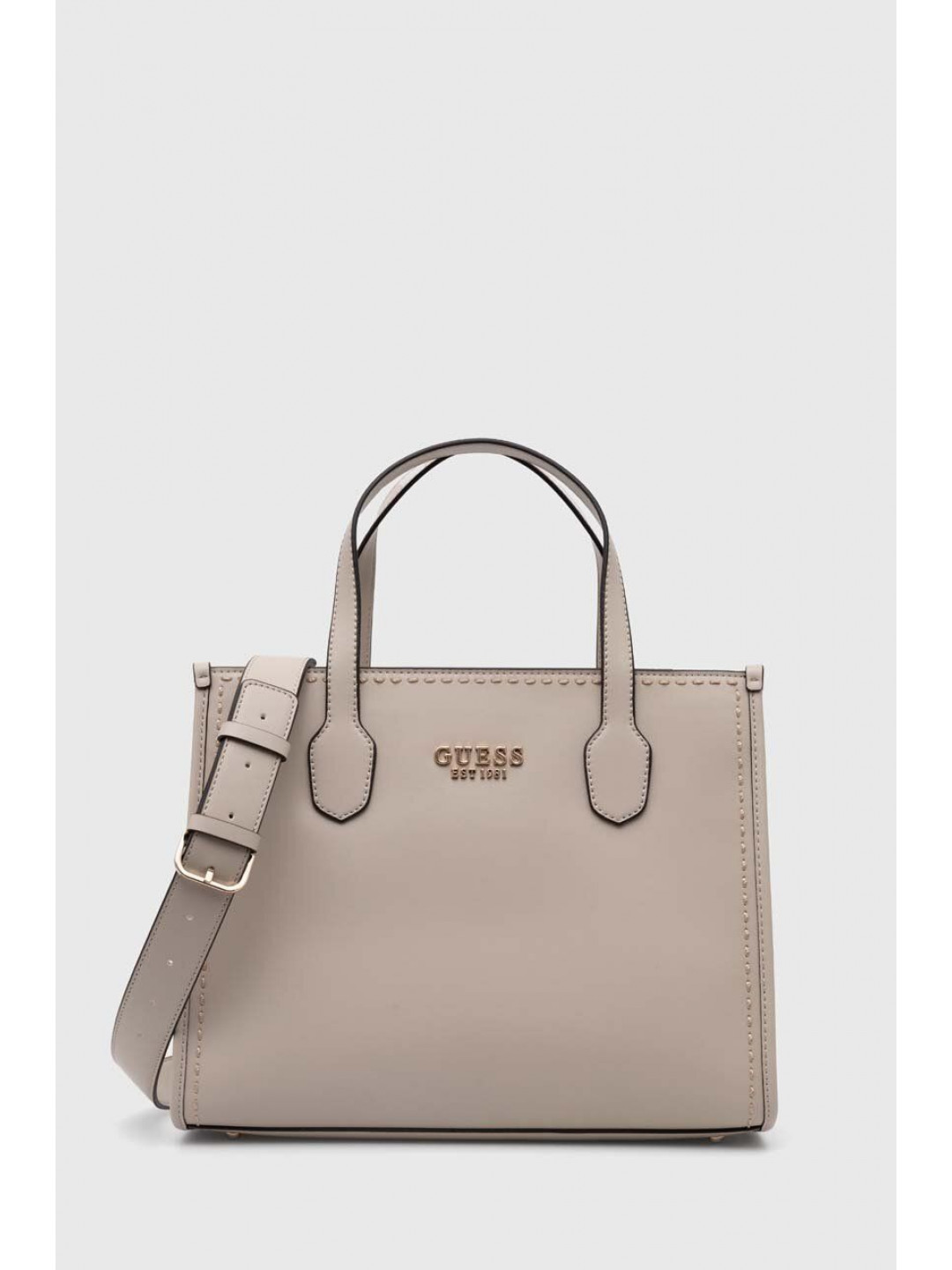 Kabelka Guess SILVANA šedá barva HWVC86 65220